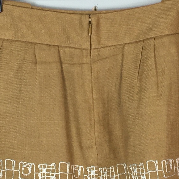 Vintage Y2K LIDA BADAY Linen Skirt with embroidery - Picture 6 of 15